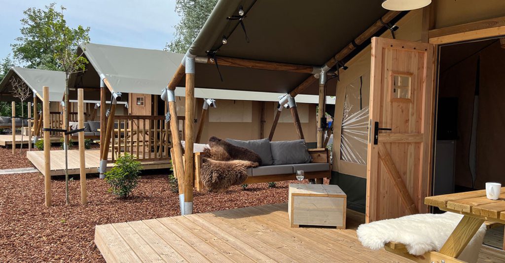 Glamping Zelt 4 Personen auf Waterherberg it Baeken