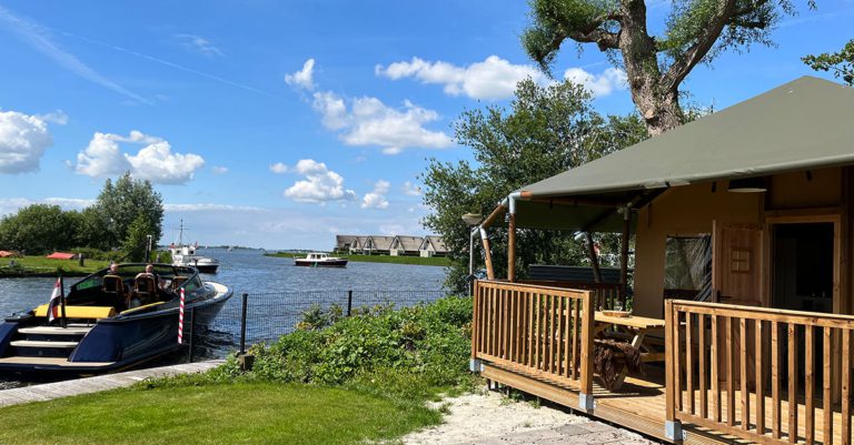 Aussicht vom Glampingzelt 6 Personen - Waterherberg it Beaken