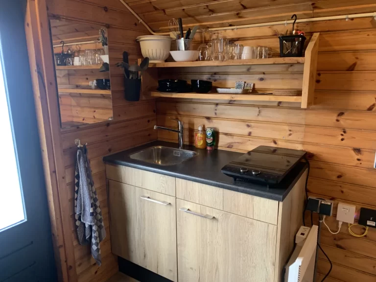 Küche Seitenansicht - Lodge 2 Personen - Waterherberg it Beaken